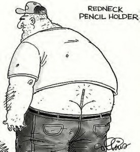redneck pencil holder